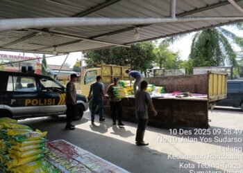 Polsek Tebing Tinggi Gelar Gerakan Pangan Murah untuk Stabilkan Harga Beras