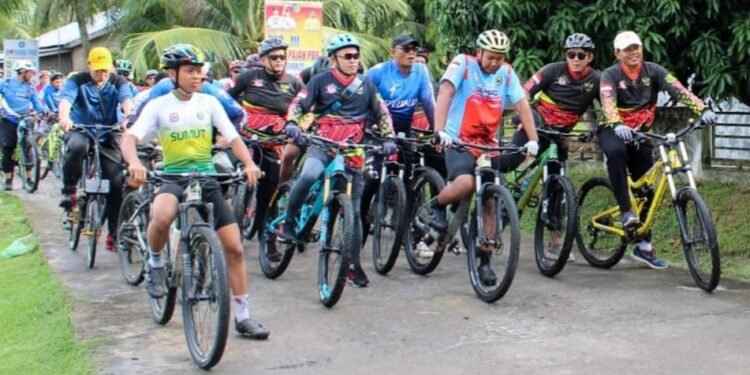 Gowes JNBB ke-5 Batubara Padukan Olahraga, Rekreasi, dan Aksi Sosial