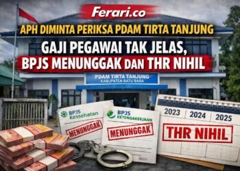 APH Diminta Periksa PDAM Tirta Tanjung, Gaji Tak Jelas, BPJS Menunggak dan THR Nihil