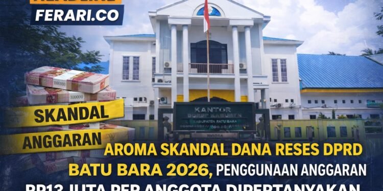 Aroma Skandal Dana Reses DPRD Batu Bara 2026, Penggunaan Anggaran Rp13 Juta per Anggota Dipertanyakan