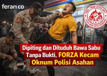 Dipiting dan Dituduh Bawa Sabu Tanpa Bukti, FORZA Kecam Oknum Polisi Asahan