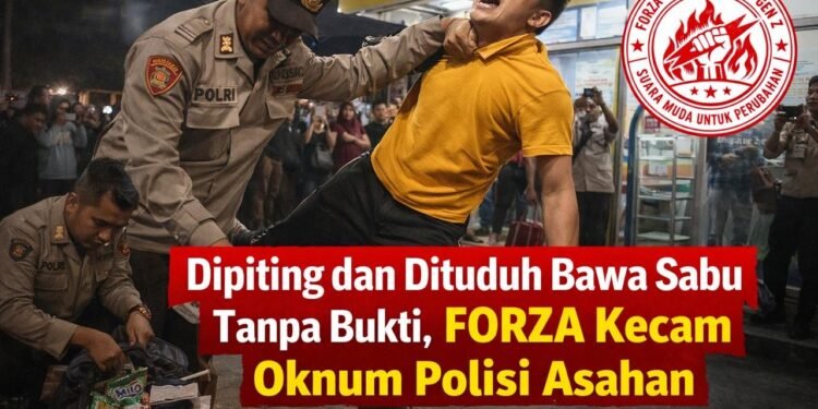 Dipiting dan Dituduh Bawa Sabu Tanpa Bukti, FORZA Kecam Oknum Polisi Asahan