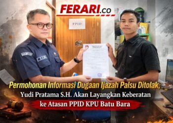 Permohonan Informasi Dugaan Ijazah Palsu Ditolak, Yudi Pratama S.H. Akan Ajukan Keberatan ke KPU Batu Bara