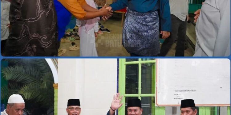 Bupati Batu Bara Hadiri Peringatan Isra Mi’raj dan Punggahan Sambut Ramadan di Desa Sei Bejangkar