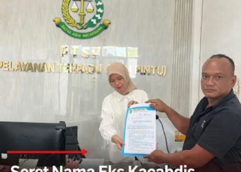 Seret Nama Eks Kacabdis, Dugaan Penyimpangan Proyek Rehab SLB Batu Bara Rp1,7 Miliar Dilaporkan ke Kejari