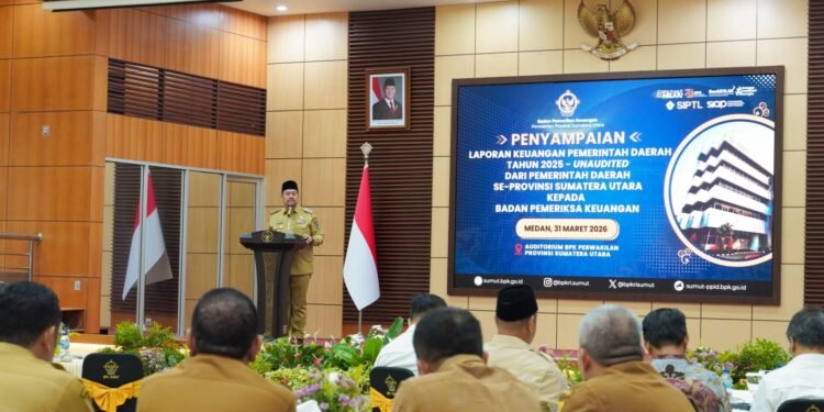 Bupati Batu Bara Serahkan LKPD Tahun Anggaran 2025 kepada BPK RI