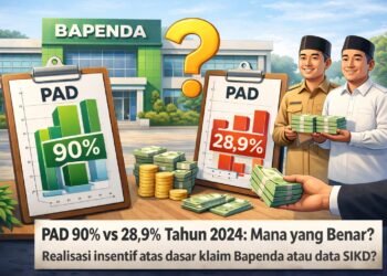 PAD Batu Bara Janggal, Insentif Kepala Daerah Tetap Cair Meski Data SIKD Hanya 28,9 Persen