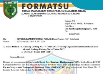 FORMATSU Somasi KOPRI Batu Bara Soal Dana Pensiun ASN, Klarifikasi Belum Diberikan