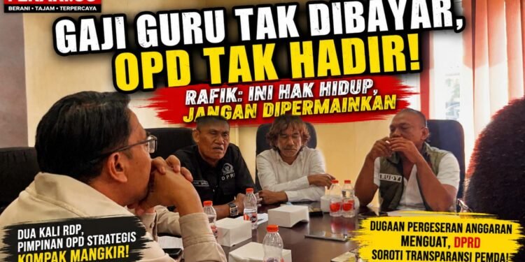 Gaji Guru Tak Dibayar, OPD Tak Hadir! Rafik: Ini Hak Hidup, Jangan Dipermainkan