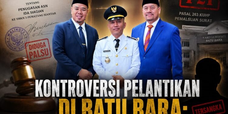 Kontroversi Pelantikan di Batu Bara: Rekam Jejak Tersangka Diabaikan, Birokrasi Jadi Taruhan?
