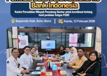 TP2DD Pemkab Batu Bara Audiensi ke Bank Indonesia, Bahas Hasil Penilaian Satgas P2DD