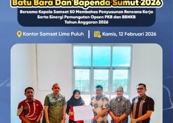 Bapenda Batu Bara dan Samsat Lima Puluh Perkuat Sinergi Pemungutan Opsen PKB dan BBNKB Tahun 2026