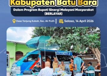 Wakil Bupati Syafrizal Tinjau Program Berlayar di Air Putih, Bapenda Batu Bara Permudah Layanan Pajak Digital