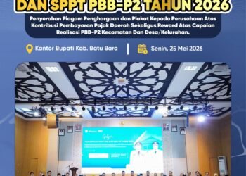 Bupati Baharuddin Siagian Buka Gebyar PBB-P2 2026, Bapenda Batu Bara Beri Penghargaan kepada Wajib Pajak dan Perusahaan