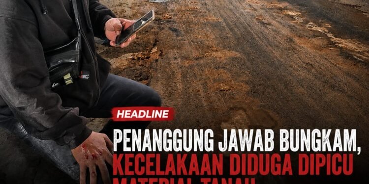 Penanggung Jawab Bungkam, Kecelakaan Diduga Dipicu Material Tanah di Depan RS Sapta Medika