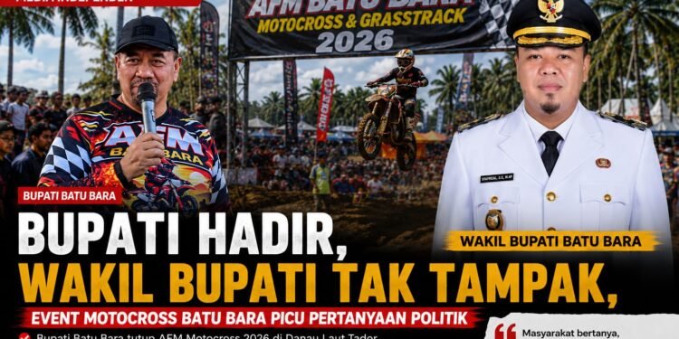 Bupati Hadir, Wakil Bupati Tak Tampak, Event Motocross Batu Bara Picu Pertanyaan Politik