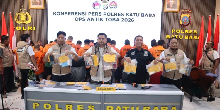 Operasi Antik Toba 2026 Berhasil Ungkap 29 Kasus Narkotika, Polres Batu Bara Amankan 33 Tersangka