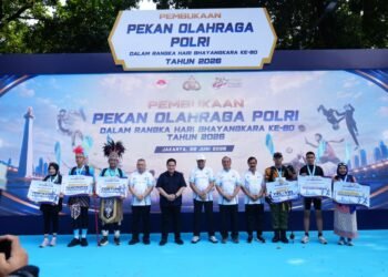 Korsabhara Pamerkan Almatsus Modern di CFD Sudirman, Meriahkan Hari Bhayangkara ke-80