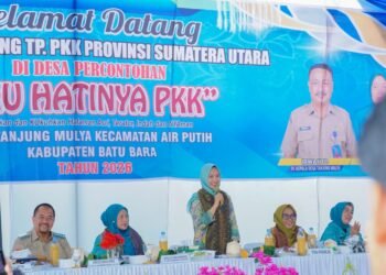 Bupati Batu Bara Sambut Tim Monitoring TP PKK Sumut di Desa Percontohan Aku Hatinya PKK