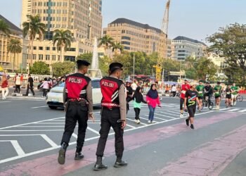 Dirsamapta Korsabhara Baharkam Polri Perketat Pengamanan Car Free Day Jakarta