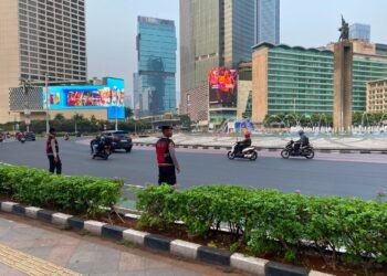 Pagi Makin Sat Set! Strong Point Baharkam Polri Bikin Arus Lalu Lintas Jakarta Lebih Tertib