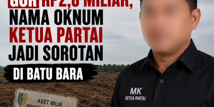 Perusakan Aset GOR Rp2,8 Miliar, Nama Oknum Ketua Partai Jadi Sorotan di Batu Bara