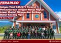 Satgas Yonif 645/GTY Pererat Persaudaraan dengan Warga Napua Lewat Ibadah Minggu dan Berbagi Bubur Kacang Hijau