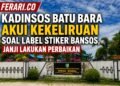 Kadinsos Batu Bara Akui Kekeliruan Soal Label Stiker Bansos, Janji Lakukan Perbaikan