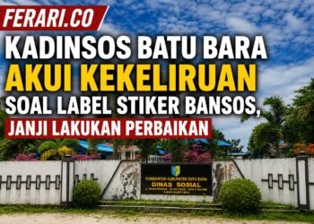 Kadinsos Batu Bara Akui Kekeliruan Soal Label Stiker Bansos, Janji Lakukan Perbaikan