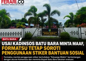 Usai Kadinsos Batu Bara Minta Maaf, Formatsu Tetap Soroti Penggunaan Stiker Bantuan Sosial