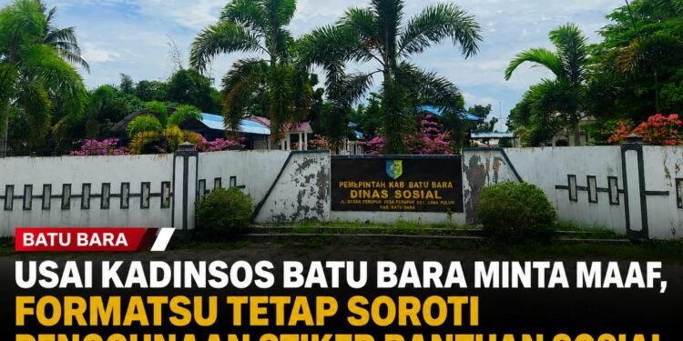 Usai Kadinsos Batu Bara Minta Maaf, Formatsu Tetap Soroti Penggunaan Stiker Bantuan Sosial