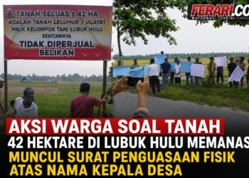Aksi Warga Soal Tanah 42 Hektare di Lubuk Hulu Memanas, Muncul Surat Penguasaan Fisik atas Nama Kepala Desa