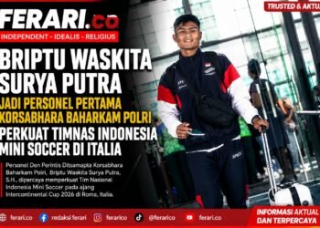 Briptu Waskita Surya Putra Jadi Personel Pertama Korsabhara Baharkam Polri Perkuat Timnas Indonesia Mini Soccer di Italia