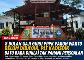 8 Bulan Gaji Guru PPPK Paruh Waktu Belum Dibayar, Plt Kadisdik Batu Bara Dinilai Tak Pahami Persoalan