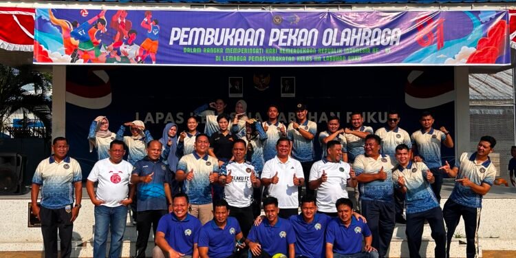 Sambut HUT RI ke-81, Kalapas Labuhan Ruku Buka Pekan Olahraga untuk Perkuat Pembinaan Warga Binaan