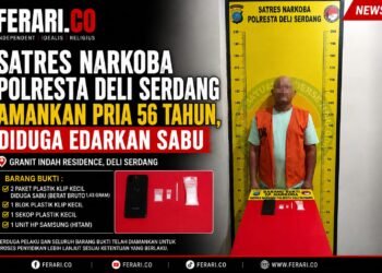 Satres Narkoba Polresta Deli Serdang Amankan Pria 56 Tahun, Diduga Edarkan Sabu di Granit Indah Residence