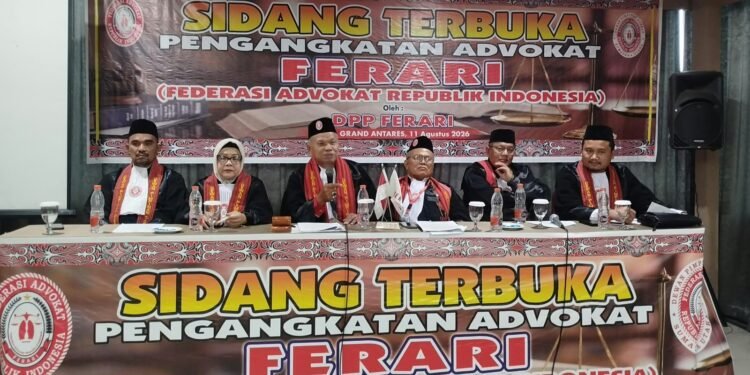 “Integritas Jangan Ditawar”, Ketum FERARI Tegaskan 17 Calon Advokat Angkatan XII Tak Boleh Pragmatis