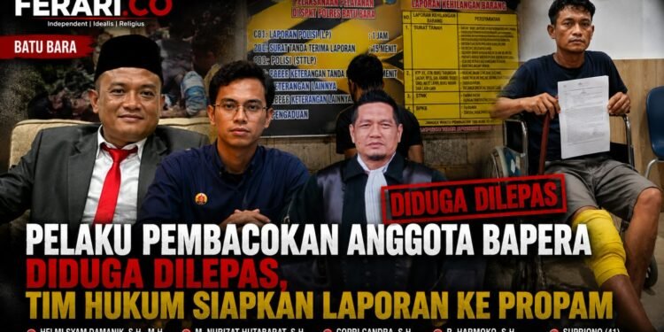 Pelaku Pembacokan Anggota BAPERA Diduga Dilepas, Tim Hukum Siapkan Laporan ke Propam