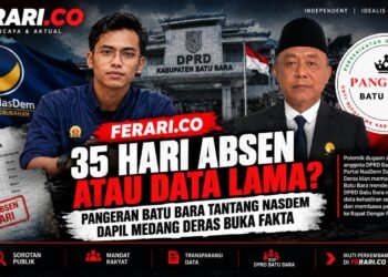 35 Hari Absen atau Data Lama? PANGERAN Batu Bara Tantang NasDem Dapil Medang Deras Buka Fakta